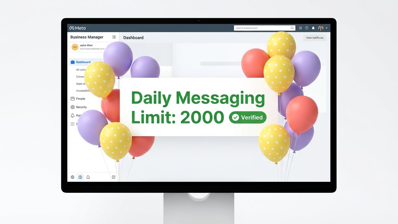 WhatsApp API 2000 Limit Verified BM